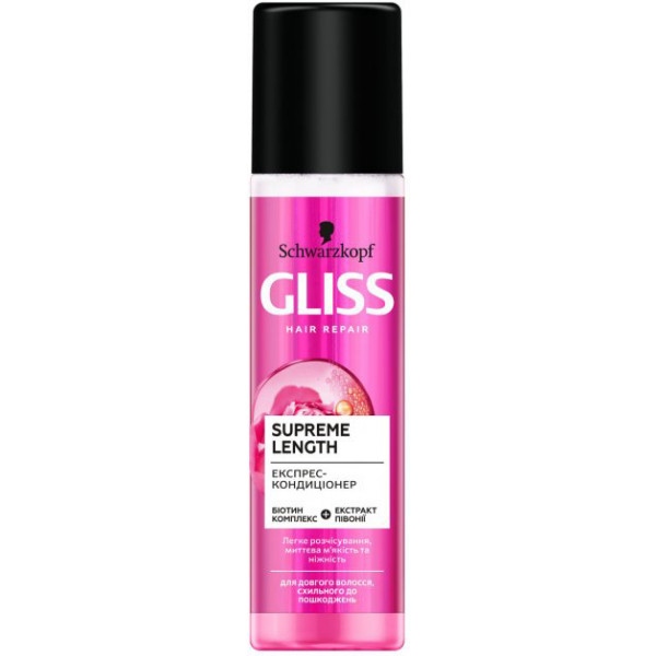 Спрей для волосся Schwarzkopf Prof. Gliss Kur Supreme Length 200 мл (9000101201376)