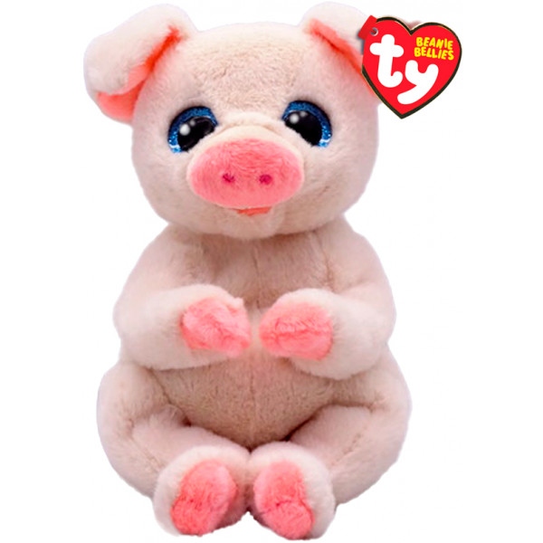 М'яка іграшка тварина TY Beanie Bellies Свинка "PENELOPE" (41057)
