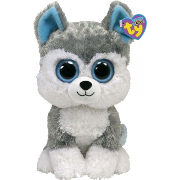М'яка іграшка тварина TY Beanie Boo's Хаскі "Slush" 25см (36902)