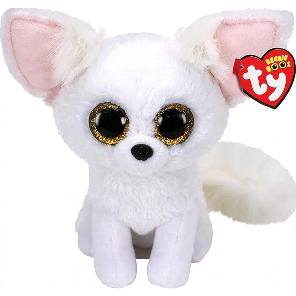 М'яка іграшка тварина TY Beanie Boo's 36225 Біла лисиця "FENNEC"15см (36225)