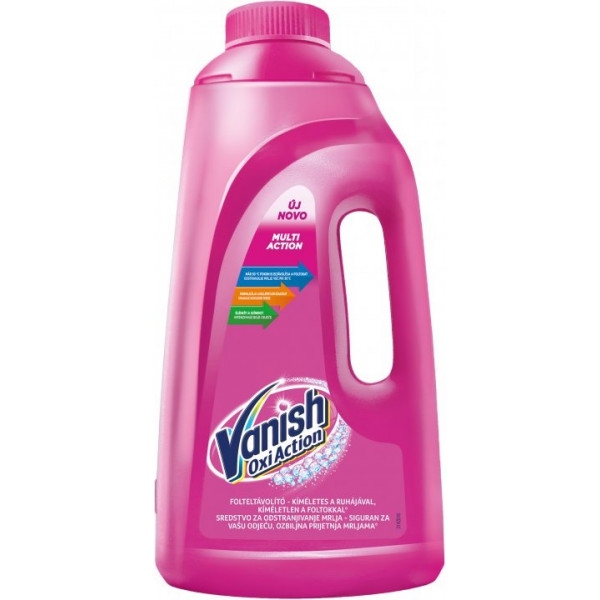 Засіб для видалення плям Vanish OXI ACTION ІНТЕЛЕКТ PLUS PINK 2л