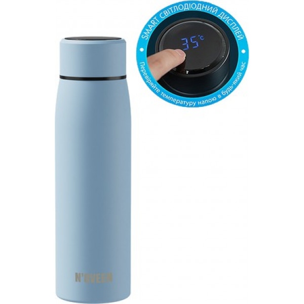 Термопляшка Noveen TB2217 Light Blue 380 мл