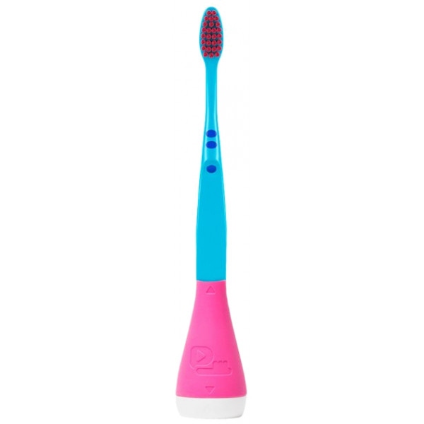 Зубна щітка електрична Playbrush + Інтерактивна насадка Smart Pink