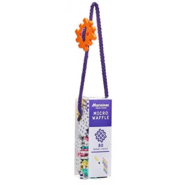 М'який конструктор для малюків Marioinex MICRO WAFFLE UNICORN 80 деталей (438997)