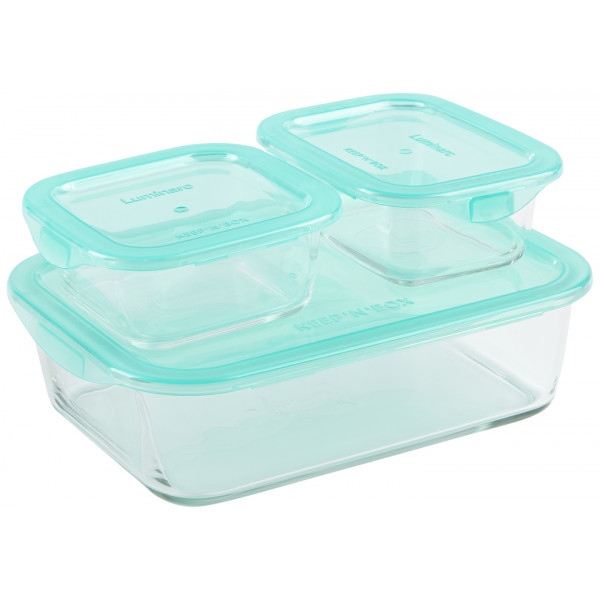 Набір ємностей для зберігання Luminarc Keep'n Box 2х0.38 л 1х1.97 л (Q4362)