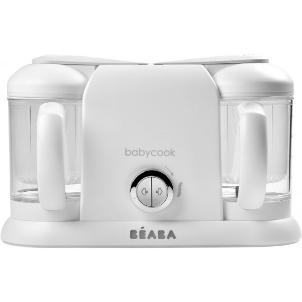 Блендер-пароварка для дітей Beaba Plus Beaba - white/silver (912737)