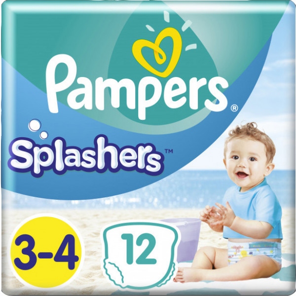 Одноразові підгузки-трусики для плавання Pampers Splashers Размер 3-4 (6-11 кг), 12 шт. (81666974)