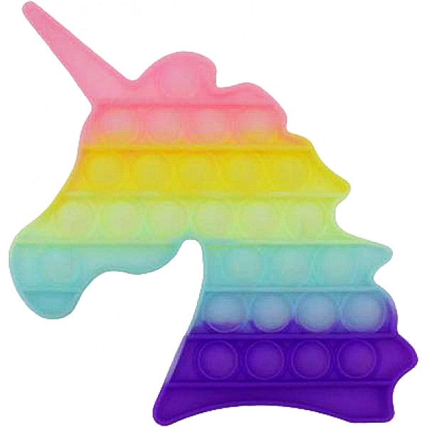 Стретч-антистрес Sibelly Pop It Unicorn Glow in Dark (SB-PPIT-UNCRN-GD)