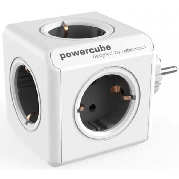 Розгалужувач 220В Allocacoc Powercube Original 5р Gray (1100GY/DEORPC)