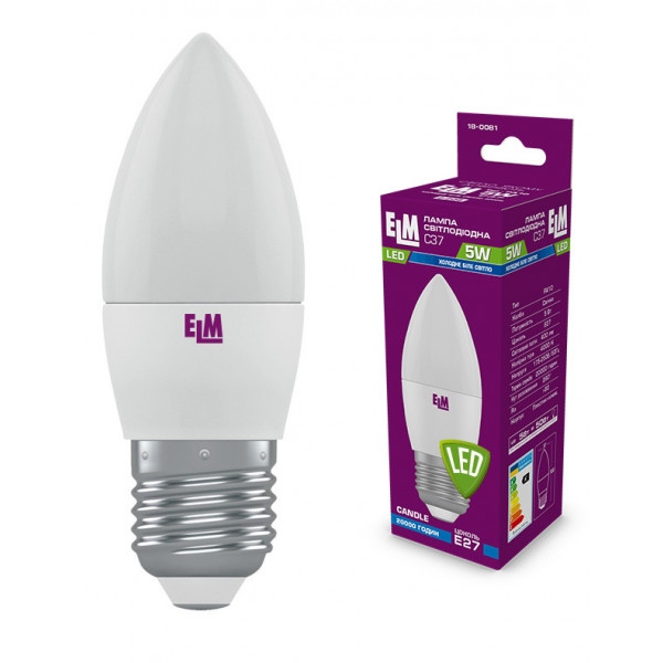 Лампочка світлодіодна ELM 5W E27 4000K 18-0081