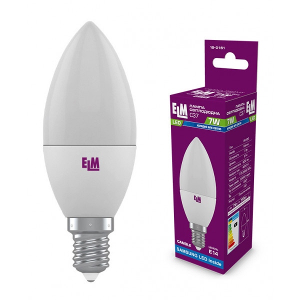 Лампочка світлодіодна ELM 7W E14 4000K 18-0161