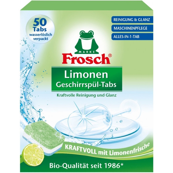 Таблетка для посудомийної машини Frosch Лимон 50 шт.