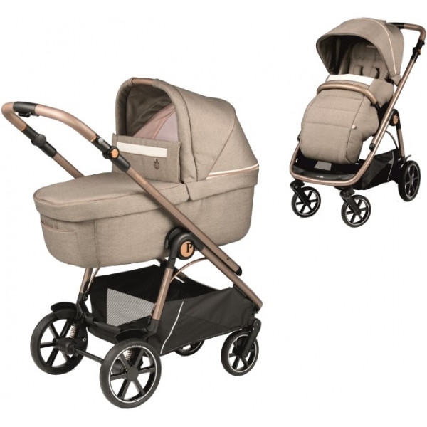 Коляска універсальна 2 в 1 Peg-Perego Veloce Mon Amour Pink Gold (PACK-VEL2100000001)