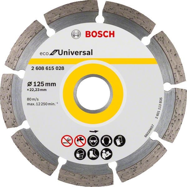 Диск шліфувальний по каменю Bosch ECO Universal 125-22.23 (2.608.615.028)