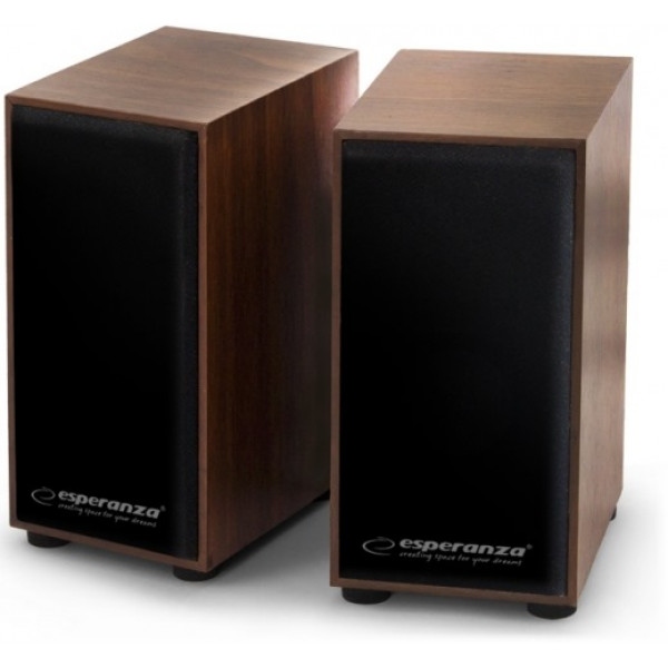 Комп'ютерна акустика компактна 2.0 Esperanza Speakers EP122 Wood