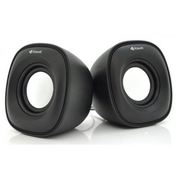 Комп'ютерна акустика звичайна 2.0 Kisonli V350B/23398 Black