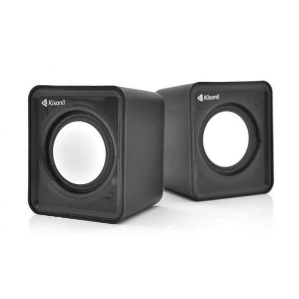 Комп'ютерна акустика звичайна 2.0 Kisonli V310B/23389 Black