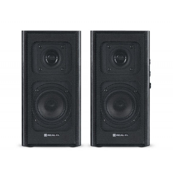 Комп'ютерна акустика звичайна 2.0 REAL-EL S-250 Black (EL121000005)