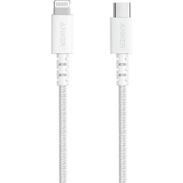 Кабель Anker Powerline Select+ USB-C to Lightning - 1.8 m V3 White (A8618H21)