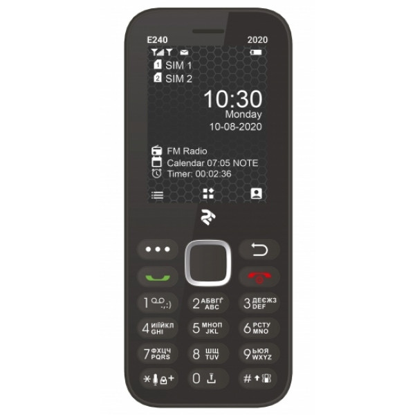 Мобільний телефон 2E E240 2020 Dual Sim Black