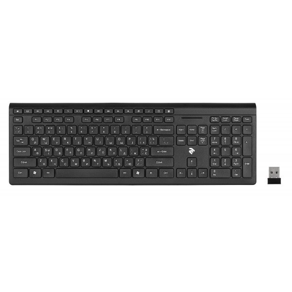 Клавіатура бездротова 2E KS210 Slim WL Black (2E-KS210WB)