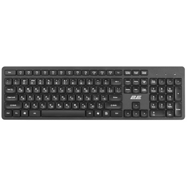 Клавіатура бездротова 2E KS260 WL Black (2E-KS260WB)