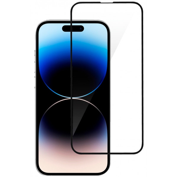 Захисне скло для смартфону 2E for Apple iPhone 14 (6.1) 2.5D FCFG (1 Pack) Black Border (2E-IP-14-6.1-SMFCFG-BB)