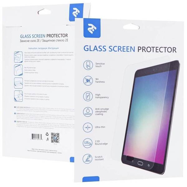 Захисне скло для планшета 2E for Apple iPad Air (2022) 2.5D Clear (2E-IP-IPD-2022-LT2.5D-CL)