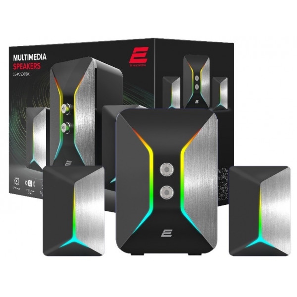 Комп'ютерна акустика компактна 2.0 2E PCS301 USB Black (2E-PCS301BK)