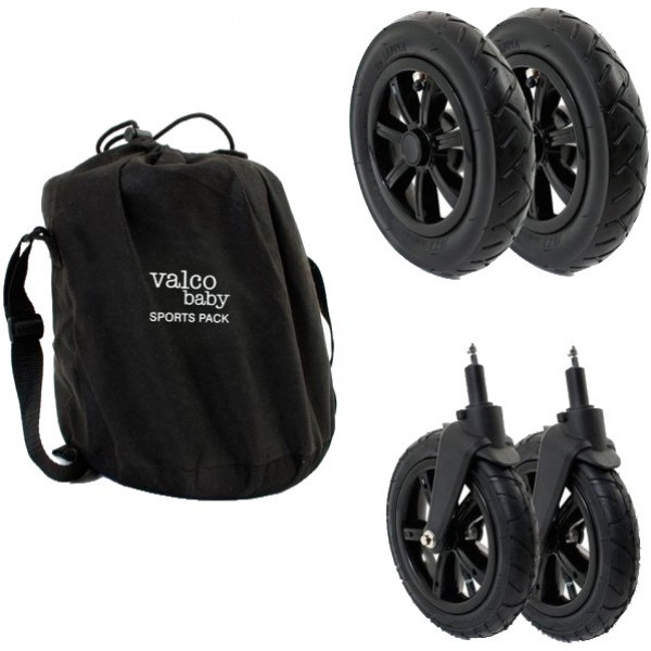 Колеса для дитячих колясок Valco Baby Sport Pack Snap 4, Snap Ultra, Snap Duo/Black (9179)
