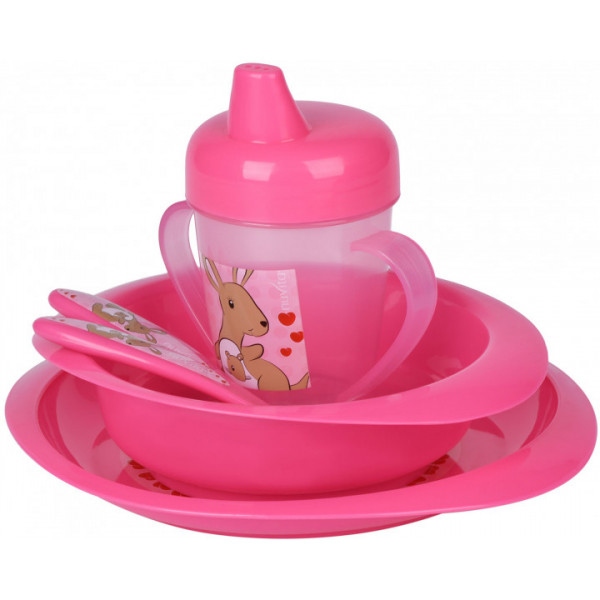 Набір дитячий Nuvita рожевий 5 пр.(NV1495Pink)