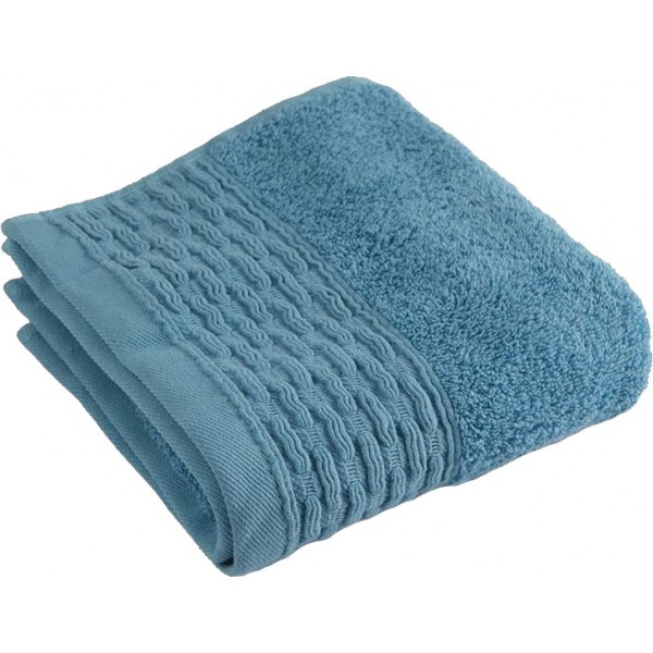 Рушник для обличчя GM Textile махровий бірюзовий бордюр 50х90