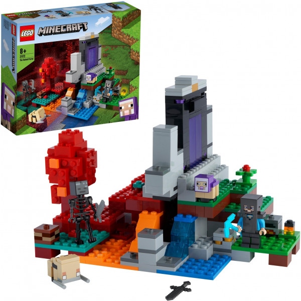 Конструктор LEGO Minecraft Зруйнований портал (21172)