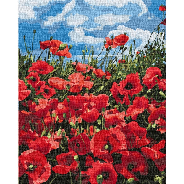 Картина за номерами Ideyka "Дивовожнi маки" 40*50см (KHO2287)