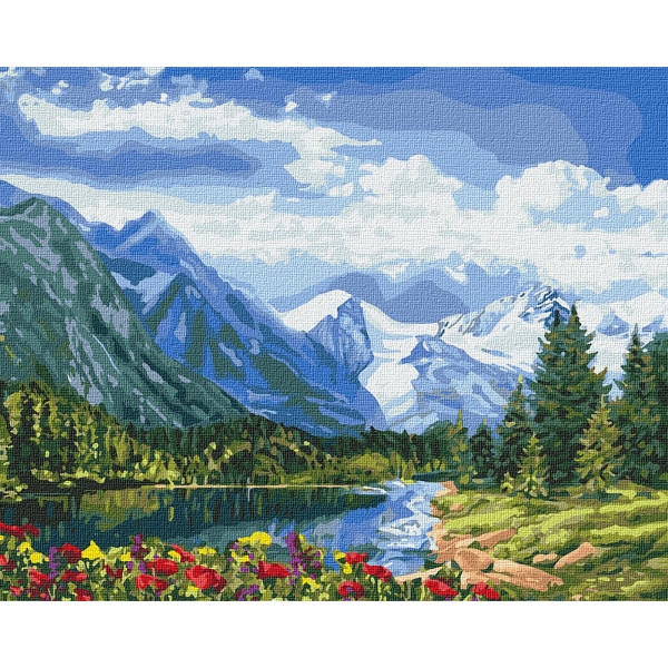 Картина за номерами Ideyka "Альпійська досконалість" 40*50см (KHO2288)