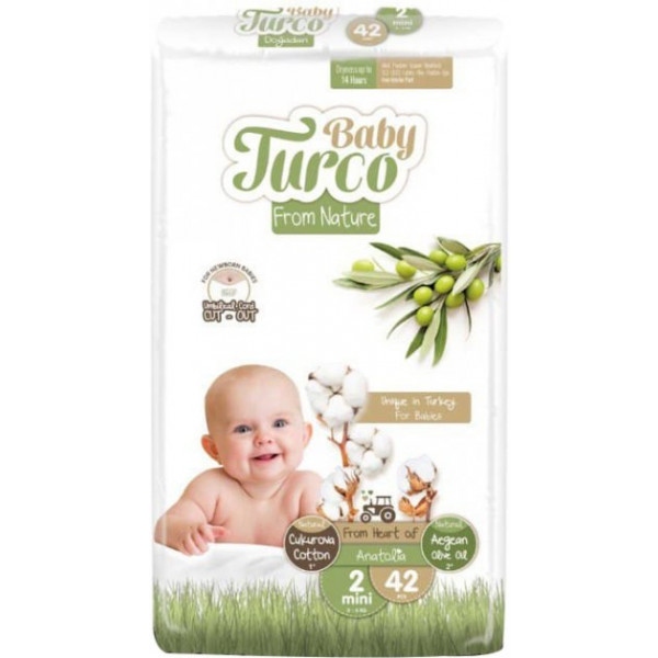Одноразові підгузки Baby Turco Mini (3-6 кг) 42 шт. (8682241200023)