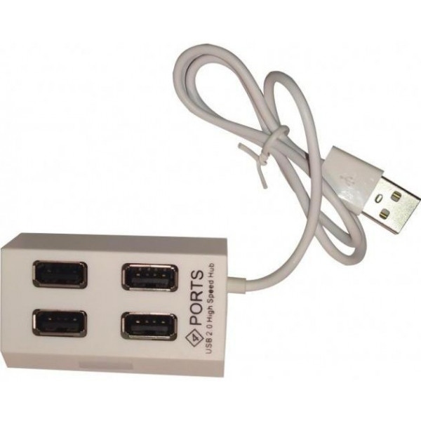 Хаб USB Atcom TD4004 4хUSB2.0 White (AT10724)
