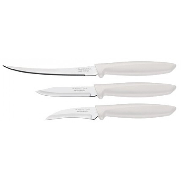 Набір ножів Tramontina Plenus Light Grey 3 пр. (23498/312)