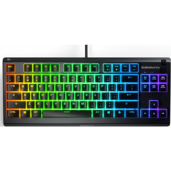 Клавіатура дротова ігрова SteelSeries APEX 3 TKL RU (64817)
