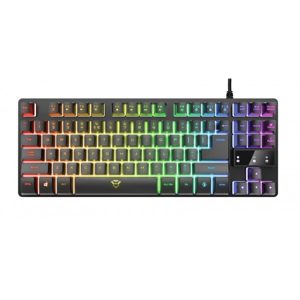 Клавіатура дротова ігрова Trust GXT 833 Thado TKL Illuminated Gaming Keyboard (23724)