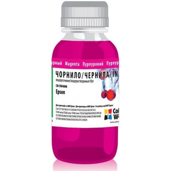 Чорнила для заправки картриджа Colorway Epson 100мл Magenta EW400M
