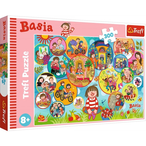 Пазли картонні (5-7 років) Trefl "Базя" / Сім'я Базі (300 елм.)(23009)