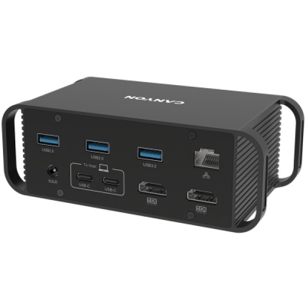 Док-станція Canyon HDS-95ST USB-C 14-в-1 Black (CNS-HDS95ST)
