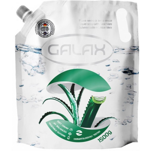 Рідке мило для рук GALAX З алоє вера 1,5л