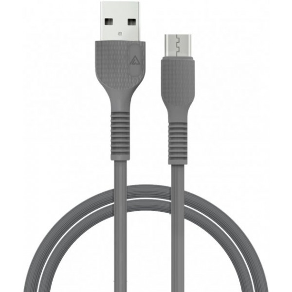 Кабель синхронізації даних ACCLAB USB to Micro USB 1,2m  Black (AL-CBCOLOR-M1BK)