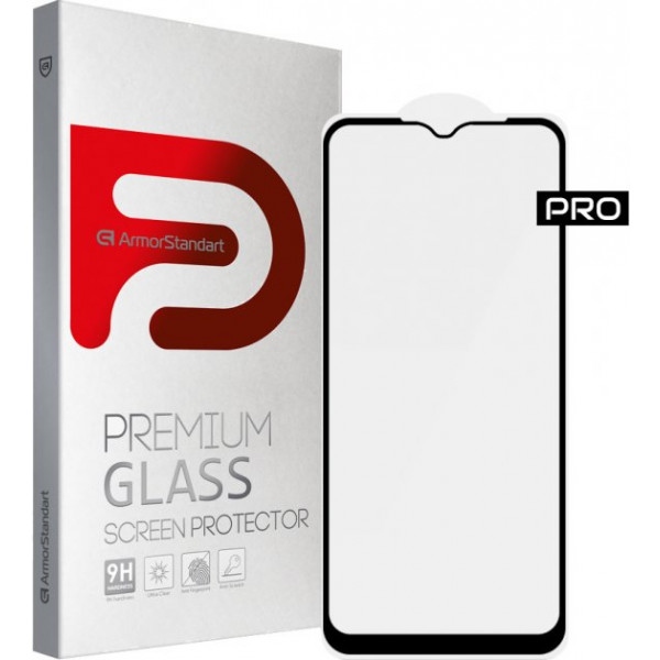 Захисне скло для смартфону Armorstandart Pro for Vivo Y15s Black (ARM61009)