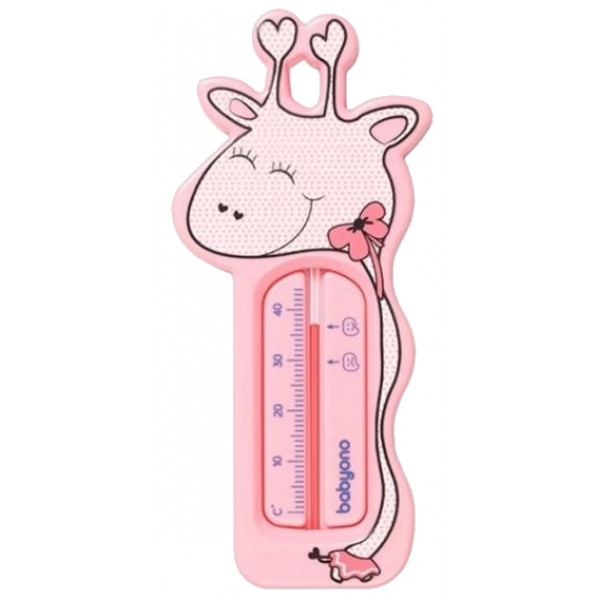 Термометр для ванни BabyOno плаваючий "Жираф" рожевий (775/01)