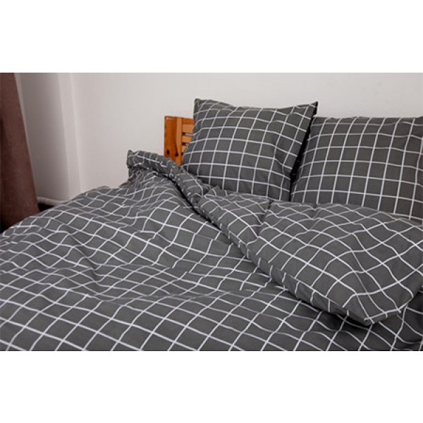 Комплект постільної білизни ТЕП Happy Sleep Duo" євро Grey Check (2-04009_26582)