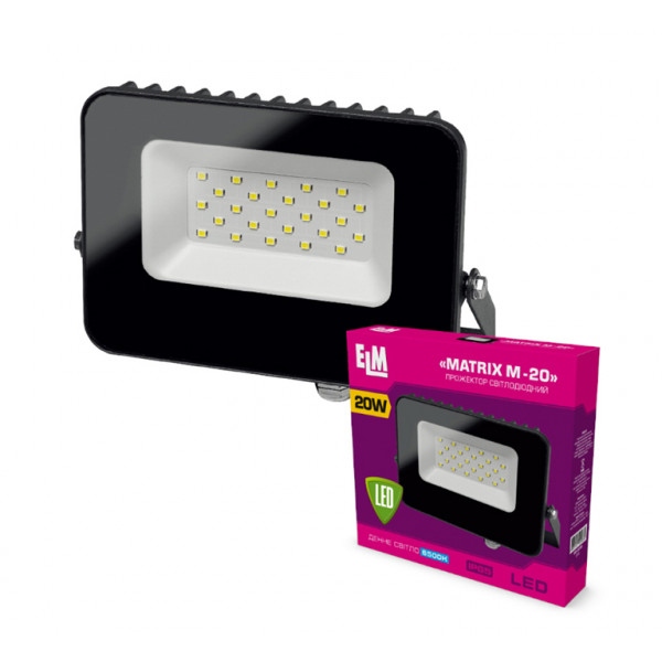 Світлодіодний прожектор ELM  Matrix-M 20W 6500К 26-0038