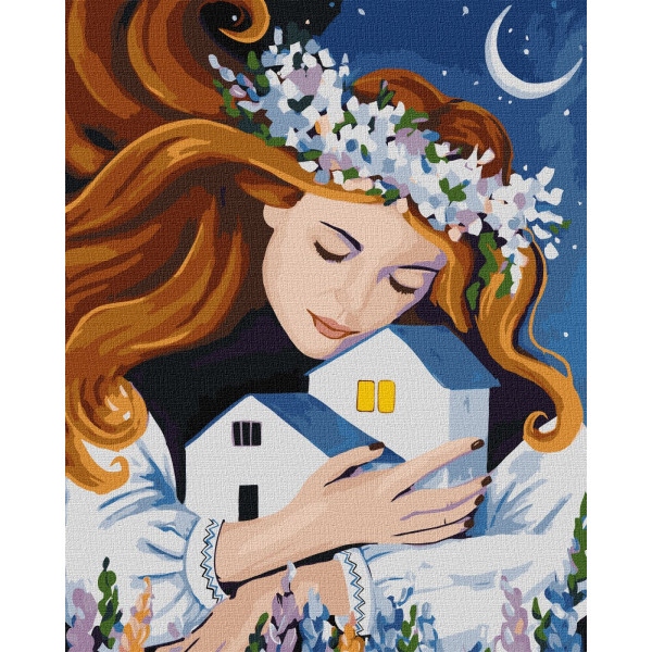 Картина за номерами Ideyka "Вогні рідного дому" 40x50см (KHO2602)